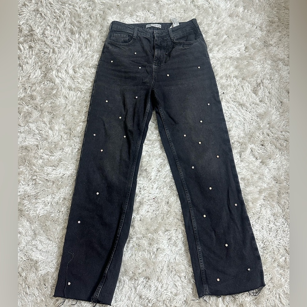 ZARA black denim